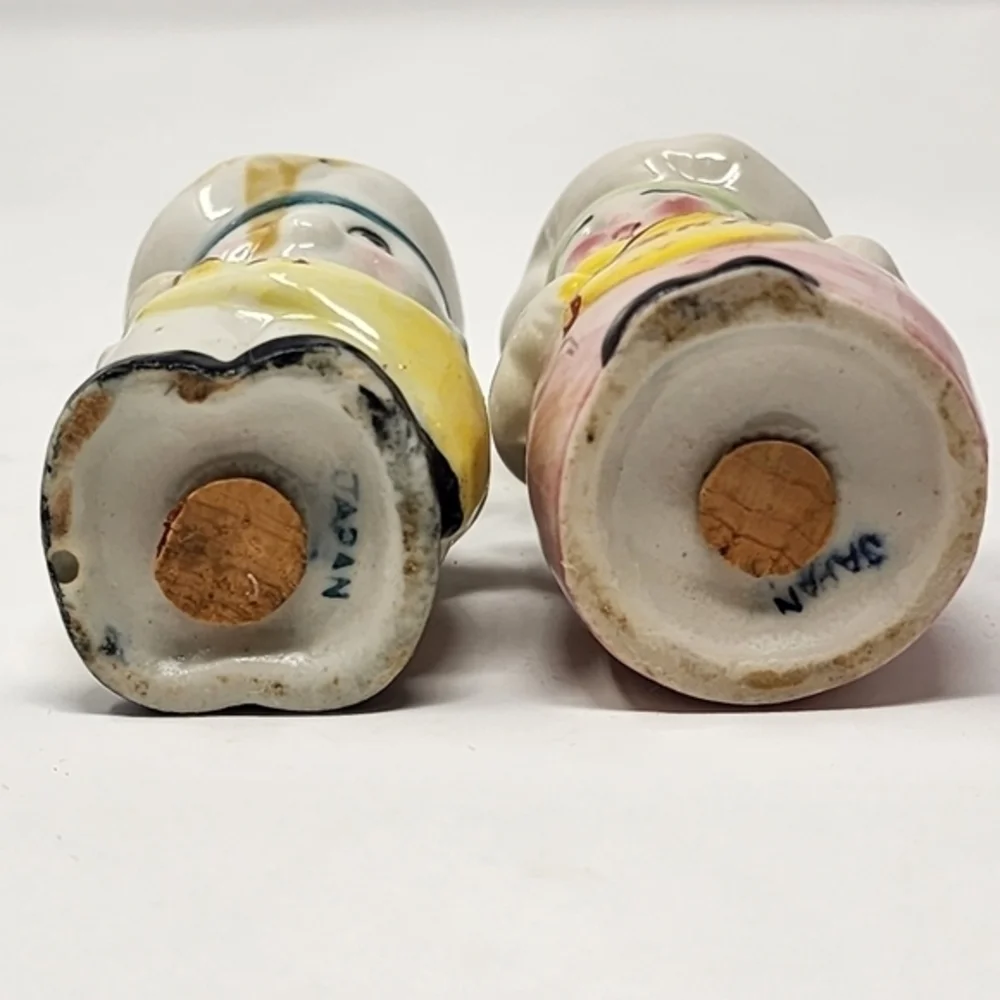 Vintage Ceramic Japan Man And‎ Woman Chefs Salt And Pepper Shakers